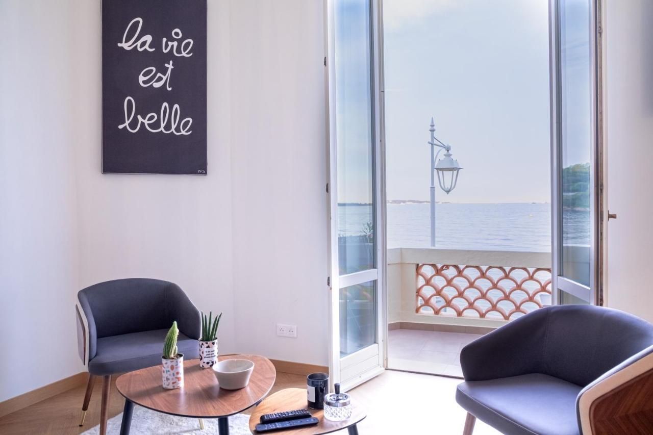 " Nid D'Amour " Evasion De Reve - Pieds Dans L'Eau Face A La Mer Cannes Bagian luar foto